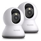 Câmera de segurança Blurams 2K Home com rastreamento de movimento, pacote com 2