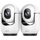 Câmera de Segurança Cloarks 2K Pan/Tilt WiFi 2 Unidades Câmera de Segurança Cloarks 2K Pan/Tilt WiFi 2 Unidades