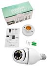 Camera de segurança Dome Robô Lâmpada Wifi IP 1080 Full HD Zoom Audio Ptz 360 Micro Sd Yoosee Baba Eletrônica