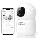 Câmera de segurança doméstica Linkthai 4MP Pet com alto-falante WiFi 2K