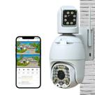 Câmera de Segurança Dupla 3MP Full HD 2048x1536 com Visão Noturna e Controle via App - WZ16