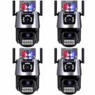 Câmera de Segurança Dupla WiFi 8x Zoom 6MP Full HD 1080 com Alarme Integrado, Detecção Humana e Reconhecimento de Movimento e Cartão SD 32GB 4 Unid Câmera de Segurança Dupla WiFi 8x Zoom 6MP Full HD 1080 com Alarme Integrado, Detecção Humana e Reconhecimento de Movimento e Cartão SD 32GB 4 Unid