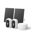 Câmera de Segurança eufyCam C35 Kit com 2 Câmeras Sem Fio e Energia Solar