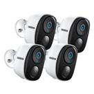 Câmera de segurança EVERSECU 2K 3MP Outdoor Wireless, pacote com 4