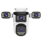 Câmera de Segurança Externa 4 Câmeras Articuladas Full HD 360 IP Visão Noturna Detecção de Movimento À Prova d'água Câmera de Segurança Externa 4 Câmeras Articuladas Full HD 360 IP Visão Noturna Detecção de Movimento À Prova d'água