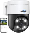 Câmera de segurança Hiseeu 5MP PoE com fio ao ar livre com rastreamento automático