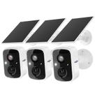 Câmera de Segurança Hiseeu Solar 3K 4MP - Sem Fio - Pacote com 3