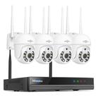 Câmera de segurança Hiseeu Wireless 5MP com rastreamento 360 com HDD de 1 TB