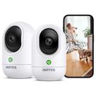 Câmera de segurança INFIYA 2K Indoor 360 com Motion Alert K7, pacote com 2