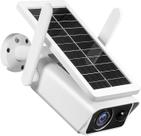 Câmera de Segurança IP Wifi Com Bateria Solar IP66 1080P NF