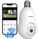 Câmera de segurança LaView 4G LTE LTE Lâmpada celular 3602K Câmera de segurança LaView 4G LTE LTE Lâmpada celular 3602K