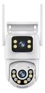 Câmera De Segurança Lente Dupla a Prova de água IP66 Camera IP WiFi 360 Sensor Visão Noturna