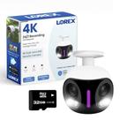 Câmera de segurança Lorex 4K Wi-Fi externo de lente dupla com 32 GB