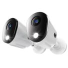 Câmera de segurança Night Owl Add On Wired 4K HD, áudio bidirecional, pacote com 2 unidades