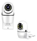 Câmera De Segurança Plug Wifi Full Casa Hd Visão Noturna Branco