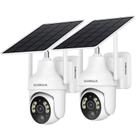 Câmera de Segurança SEHMUA 2K Solar Wireless - Pacote com 2 Unidades Externas
