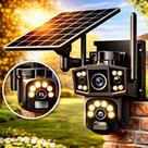 Câmera de Segurança Solar 4K Wi-Fi Externa Sem Fio à Prova D'água com Infravermelho DS940