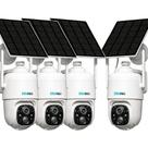 Câmera de segurança solar SOVMIKU 4CQ1 AI 2K Wireless Outdoor