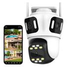 Câmera de Segurança WiFi 9MP Tripla Lente PTZ 360 a prova dágua