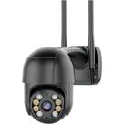 Câmera de Segurança WiFi A8 Preta 1080p Externa IP66 À Prova dÁgua Visão Noturna Infravermelho Monitoramento HD