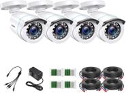 Câmera de segurança ZOSI 4 x 2MP 1080p HD-TVI Outdoor 1920TVL Câmera de segurança ZOSI 4 x 2MP 1080p HD-TVI Outdoor 1920TVL