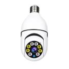 Camera de segurançalampada wi-fi ip com leds brancos lampada smart