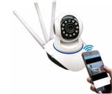 Câmera De Sgurança Ip 3 Antenas Com Visão Noturna Microfone Conexão Wifi 2.4ghz Última Geração Câmera De Sgurança Ip 3 Antenas Com Visão Noturna Microfone Conexão Wifi 2.4ghz Última Geração