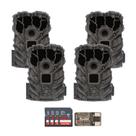 Câmera de trilha Stealth Cam Browtine 14 MP (pacote com 4) com acessórios