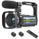 Câmera de vídeo Camcorder kimonie FHD 1080P 36MP 3.0" LCD 16X Zoom
