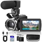 Câmera de vídeo Camcorder Rawiemy FHD 1080P 36MP com microfone Câmera de vídeo Camcorder Rawiemy FHD 1080P 36MP com microfone