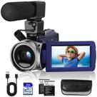 Câmera de vídeo Camcorder Rawiemy FHD 1080P 36MP com microfone