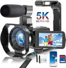 Câmera de Vídeo DINGETU 5K 64MP WiFi - Zoom 18x com Microfone
