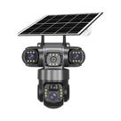 Câmera De Vigilância Solar WiFi HD 15MP Com 3 Lentes À Prova d'Água V380PRO Visão Noturna Áudio Câmera De Vigilância Solar WiFi HD 15MP Com 3 Lentes À Prova d'Água V380PRO Visão Noturna Áudio