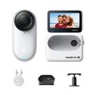Câmera de vlog Insta360 GO 3S 4K 64GB com bateria de 140min branca