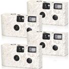 Câmera descartável Zhengmy 34mm de uso único com Flash 4 Pack