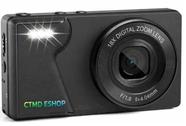 Camera Digital 64MPX 4K Tela 2.7 Zoom 18x a Bateria + Cartão 32GB