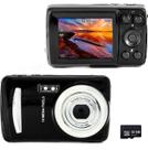 Câmera digital Acuvar 16MP com tela LCD 2.4, cartão SD de 32GB