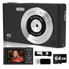 Câmera Digital BEARBISU FHD 1080P 44MP com Cartão de 64GB - Ideal para Crianças