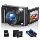 Câmera digital Bifevsr 4K 48MP com foco automático Vlogging 16X Zoom