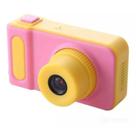 Câmera Digital E Webcam Infantil Portátil - Rosa/amarelo