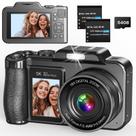 Câmera Digital Founissa 5K 80MP com Tela Dupla e Zoom Digital 18x Câmera Digital Founissa 5K 80MP com Tela Dupla e Zoom Digital 18x