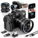 Câmera digital G-Anica 5K 48MP/60FPS com controle WiFi de vídeo