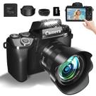 Câmera digital Gavonde 8K 64MP de lente dupla 4" com tela sensível ao toque WiFi