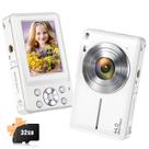 Câmera digital Jukanur 2024 atualizada para crianças 44MP 1080P