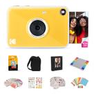 Câmera digital KODAK Printomatic+ com impressão instantânea, amarela Câmera digital KODAK Printomatic+ com impressão instantânea, amarela