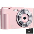 Câmera Digital Krlun 48 MP 4K FHD Zoom Digital 16x Rosa