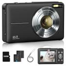 Câmera digital Lecran FHD 1080P 44MP Kids com 32GB 2 baterias Câmera digital Lecran FHD 1080P 44MP Kids com 32GB 2 baterias