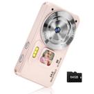 Câmera digital MINIBEAR 4K 64MP com foco automático com zoom 18X - rosa