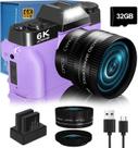 Câmera digital NIKICAM 6K 64MP para fotografia e vlogging
