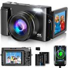 Câmera digital Oiadek 48MP 4K para fotografia e vídeo com acc